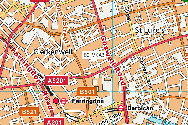 EC1V 0AB map - OS VectorMap District (Ordnance Survey) EC1V 0AB map - OS VectorMap District (Ordnance Survey)