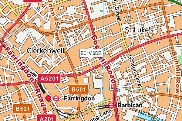 EC1V 0DE map - OS VectorMap District (Ordnance Survey) EC1V 0DE map - OS VectorMap District (Ordnance Survey)