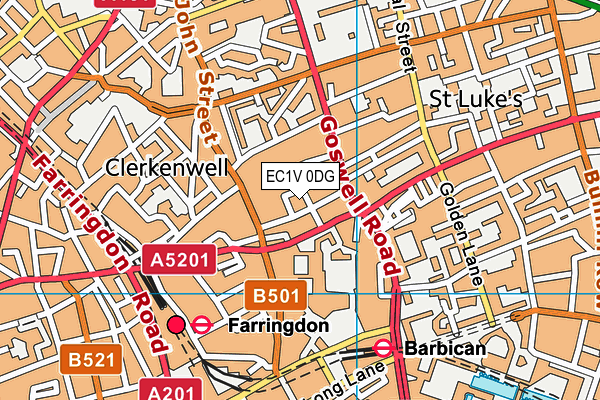 EC1V 0DG map - OS VectorMap District (Ordnance Survey) EC1V 0DG map - OS VectorMap District (Ordnance Survey)