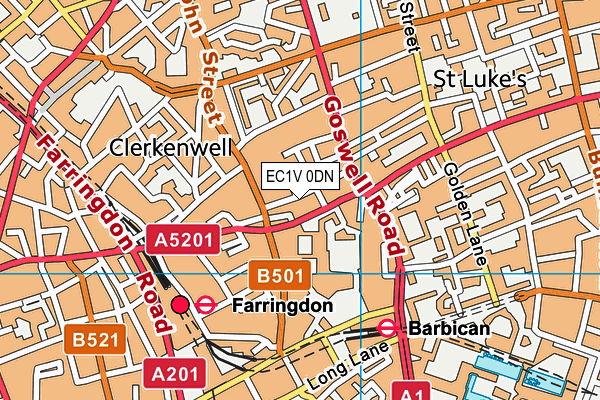EC1V 0DN map - OS VectorMap District (Ordnance Survey) EC1V 0DN map - OS VectorMap District (Ordnance Survey)