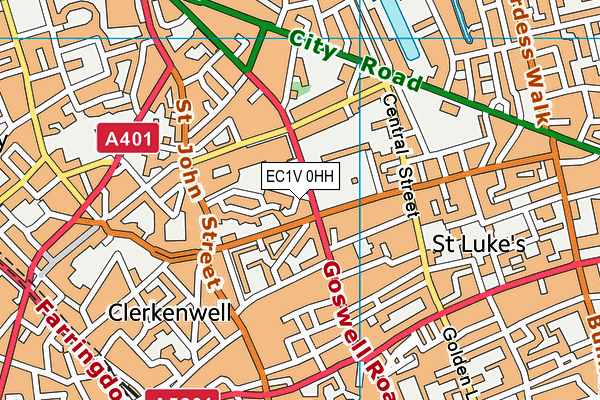 EC1V 0HH map - OS VectorMap District (Ordnance Survey) EC1V 0HH map - OS VectorMap District (Ordnance Survey)