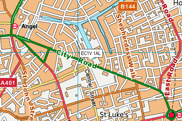 EC1V 1AL map - OS VectorMap District (Ordnance Survey)
