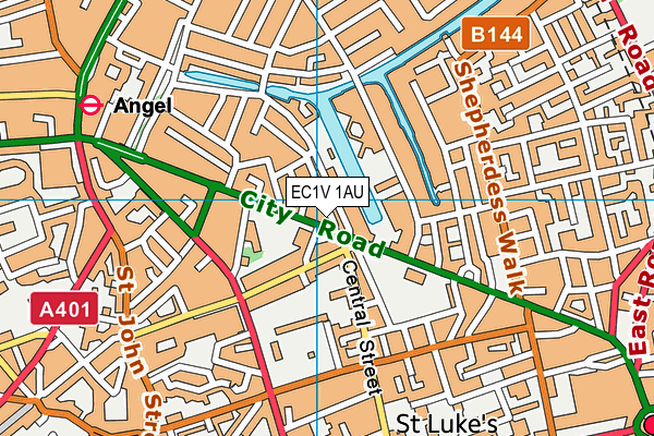 EC1V 1AU map - OS VectorMap District (Ordnance Survey) EC1V 1AU map - OS VectorMap District (Ordnance Survey)