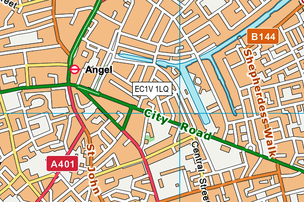 EC1V 1LQ map - OS VectorMap District (Ordnance Survey)