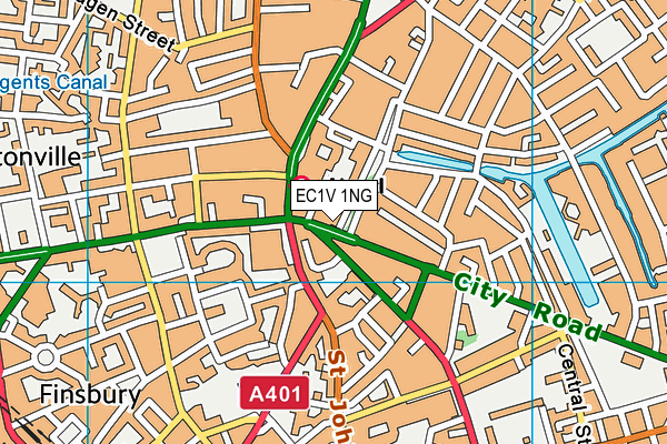 EC1V 1NG map - OS VectorMap District (Ordnance Survey) EC1V 1NG map - OS VectorMap District (Ordnance Survey)