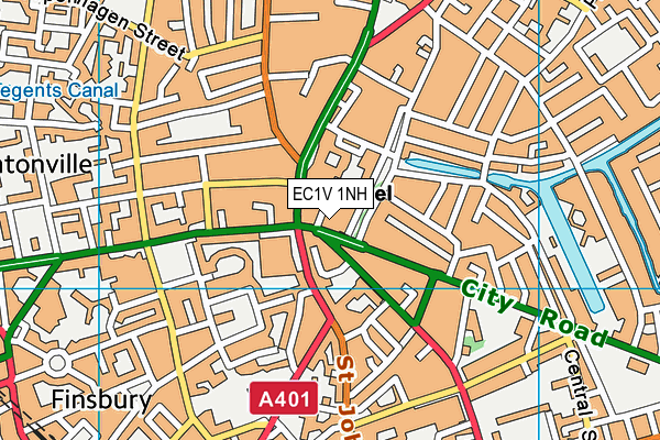EC1V 1NH map - OS VectorMap District (Ordnance Survey) EC1V 1NH map - OS VectorMap District (Ordnance Survey)
