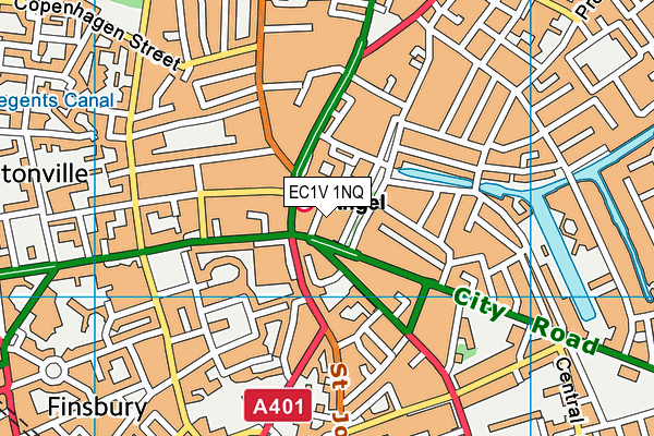 EC1V 1NQ map - OS VectorMap District (Ordnance Survey) EC1V 1NQ map - OS VectorMap District (Ordnance Survey)