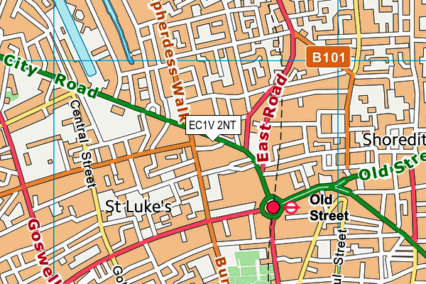 EC1V 2NT map - OS VectorMap District (Ordnance Survey) EC1V 2NT map - OS VectorMap District (Ordnance Survey)