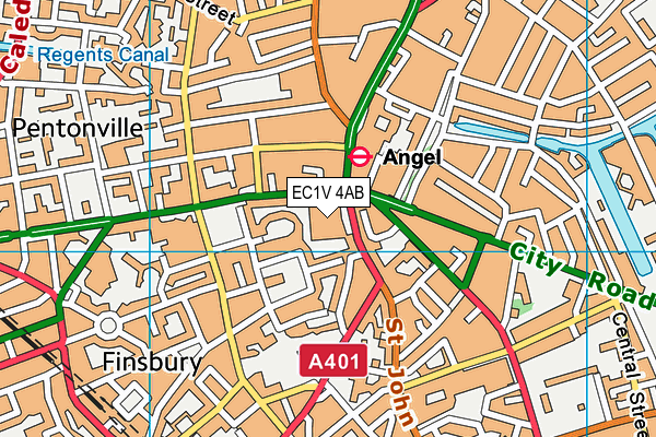 EC1V 4AB map - OS VectorMap District (Ordnance Survey) EC1V 4AB map - OS VectorMap District (Ordnance Survey)