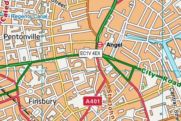 EC1V 4EX map - OS VectorMap District (Ordnance Survey) EC1V 4EX map - OS VectorMap District (Ordnance Survey)