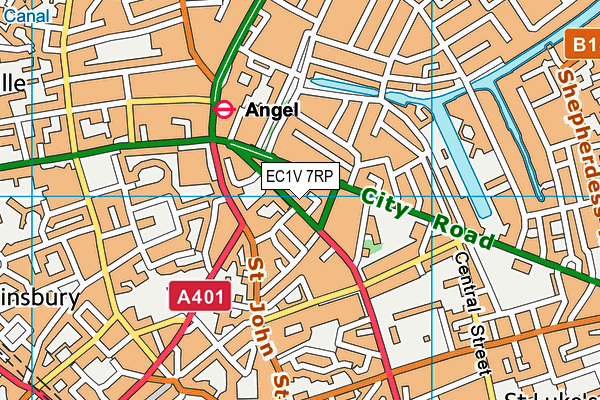 EC1V 7RP map - OS VectorMap District (Ordnance Survey) EC1V 7RP map - OS VectorMap District (Ordnance Survey)
