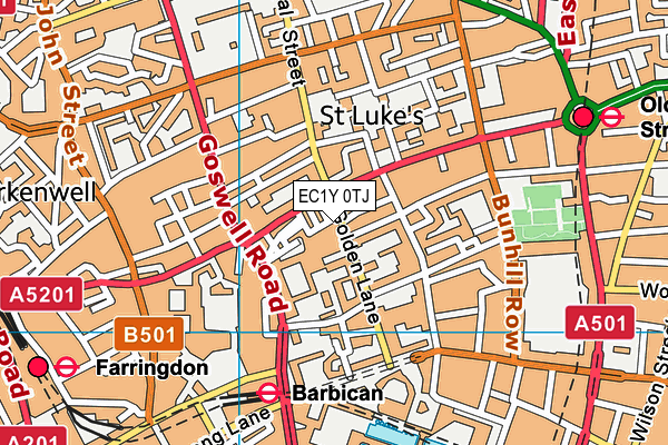 EC1Y 0TJ map - OS VectorMap District (Ordnance Survey) EC1Y 0TJ map - OS VectorMap District (Ordnance Survey)