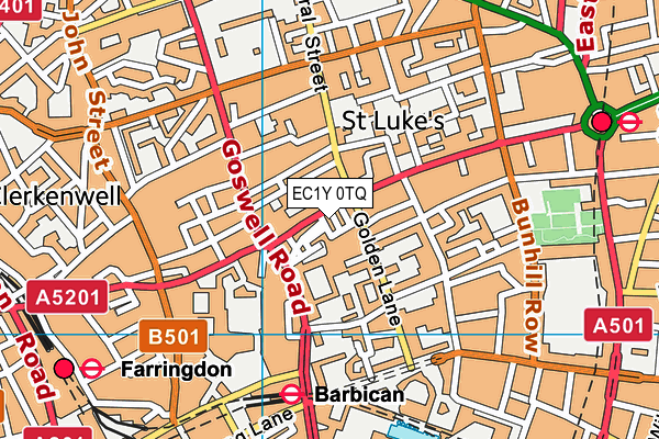 EC1Y 0TQ map - OS VectorMap District (Ordnance Survey) EC1Y 0TQ map - OS VectorMap District (Ordnance Survey)