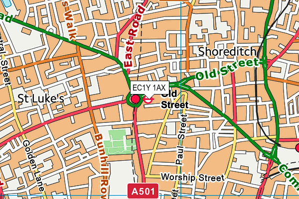 EC1Y 1AX map - OS VectorMap District (Ordnance Survey) EC1Y 1AX map - OS VectorMap District (Ordnance Survey)