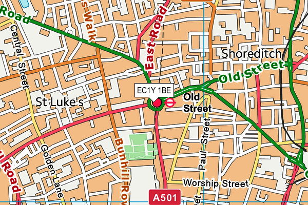 EC1Y 1BE map - OS VectorMap District (Ordnance Survey) EC1Y 1BE map - OS VectorMap District (Ordnance Survey)
