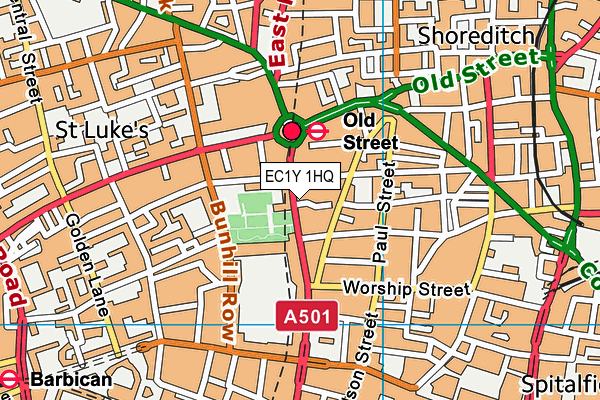 EC1Y 1HQ map - OS VectorMap District (Ordnance Survey) EC1Y 1HQ map - OS VectorMap District (Ordnance Survey)