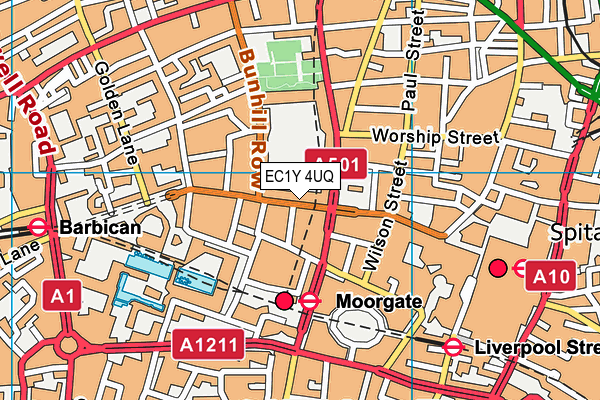 EC1Y 4UQ map - OS VectorMap District (Ordnance Survey) EC1Y 4UQ map - OS VectorMap District (Ordnance Survey)
