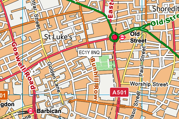 EC1Y 8NQ map - OS VectorMap District (Ordnance Survey) EC1Y 8NQ map - OS VectorMap District (Ordnance Survey)