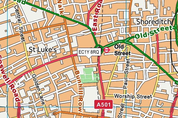 EC1Y 8RQ map - OS VectorMap District (Ordnance Survey) EC1Y 8RQ map - OS VectorMap District (Ordnance Survey)