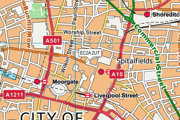EC2A 2UT map - OS VectorMap District (Ordnance Survey) EC2A 2UT map - OS VectorMap District (Ordnance Survey)