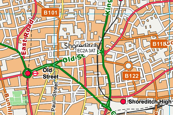 EC2A 3AT map - OS VectorMap District (Ordnance Survey) EC2A 3AT map - OS VectorMap District (Ordnance Survey)