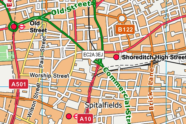 EC2A 3EJ map - OS VectorMap District (Ordnance Survey) EC2A 3EJ map - OS VectorMap District (Ordnance Survey)
