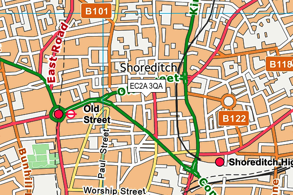 EC2A 3QA map - OS VectorMap District (Ordnance Survey) EC2A 3QA map - OS VectorMap District (Ordnance Survey)