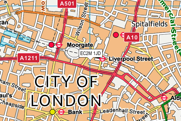 EC2M 1JD map - OS VectorMap District (Ordnance Survey) EC2M 1JD map - OS VectorMap District (Ordnance Survey)