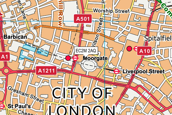 EC2M 2AQ map - OS VectorMap District (Ordnance Survey) EC2M 2AQ map - OS VectorMap District (Ordnance Survey)
