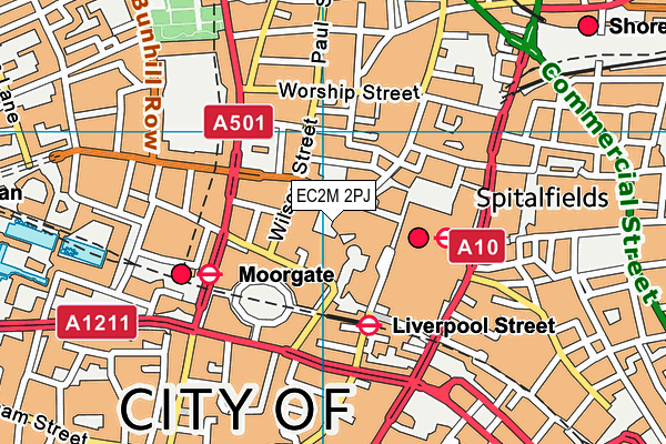 EC2M 2PJ map - OS VectorMap District (Ordnance Survey) EC2M 2PJ map - OS VectorMap District (Ordnance Survey)