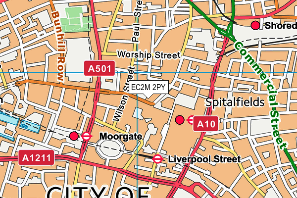 EC2M 2PY map - OS VectorMap District (Ordnance Survey) EC2M 2PY map - OS VectorMap District (Ordnance Survey)
