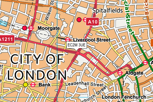 EC2M 3UE map - OS VectorMap District (Ordnance Survey) EC2M 3UE map - OS VectorMap District (Ordnance Survey)
