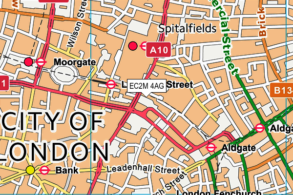 EC2M 4AG map - OS VectorMap District (Ordnance Survey) EC2M 4AG map - OS VectorMap District (Ordnance Survey)