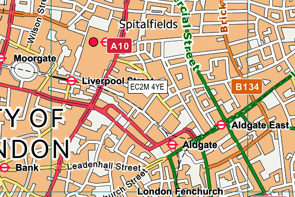 EC2M 4YE map - OS VectorMap District (Ordnance Survey) EC2M 4YE map - OS VectorMap District (Ordnance Survey)