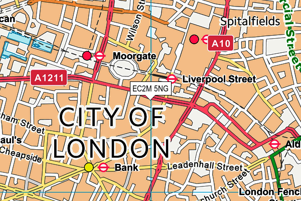 EC2M 5NG map - OS VectorMap District (Ordnance Survey) EC2M 5NG map - OS VectorMap District (Ordnance Survey)