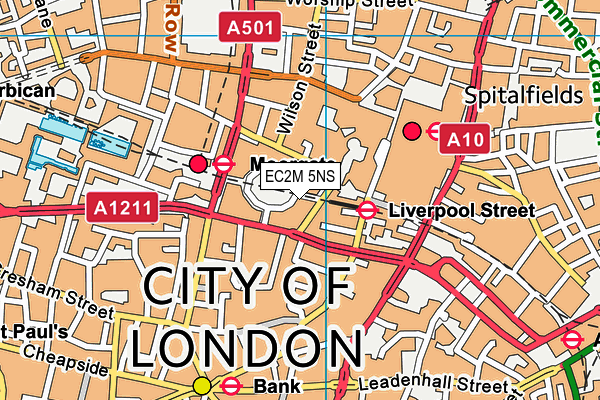 EC2M 5NS map - OS VectorMap District (Ordnance Survey) EC2M 5NS map - OS VectorMap District (Ordnance Survey)