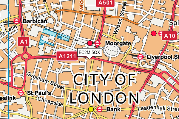 EC2M 5QX map - OS VectorMap District (Ordnance Survey) EC2M 5QX map - OS VectorMap District (Ordnance Survey)
