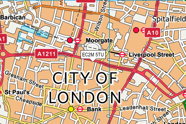EC2M 5TU map - OS VectorMap District (Ordnance Survey) EC2M 5TU map - OS VectorMap District (Ordnance Survey)