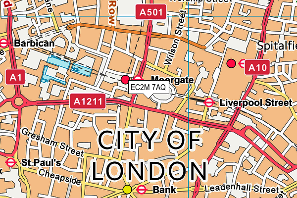EC2M 7AQ map - OS VectorMap District (Ordnance Survey) EC2M 7AQ map - OS VectorMap District (Ordnance Survey)