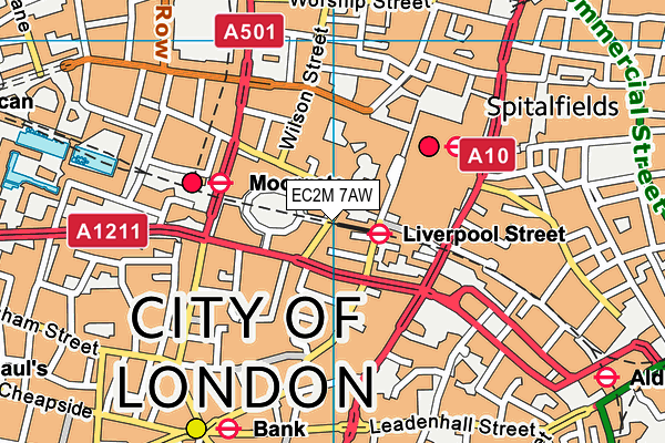EC2M 7AW map - OS VectorMap District (Ordnance Survey) EC2M 7AW map - OS VectorMap District (Ordnance Survey)