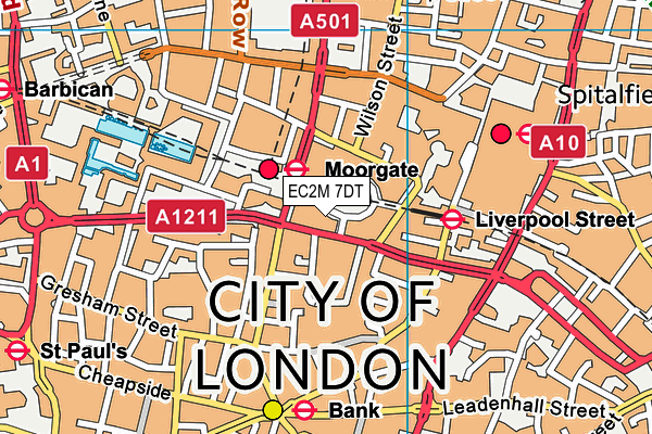 EC2M 7DT map - OS VectorMap District (Ordnance Survey) EC2M 7DT map - OS VectorMap District (Ordnance Survey)