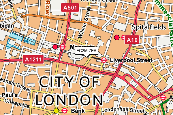 EC2M 7EA map - OS VectorMap District (Ordnance Survey) EC2M 7EA map - OS VectorMap District (Ordnance Survey)