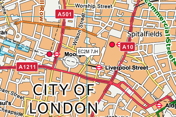 EC2M 7JH map - OS VectorMap District (Ordnance Survey) EC2M 7JH map - OS VectorMap District (Ordnance Survey)