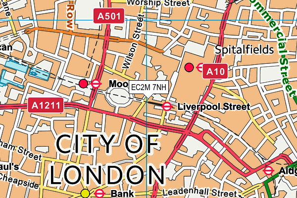 EC2M 7NH map - OS VectorMap District (Ordnance Survey) EC2M 7NH map - OS VectorMap District (Ordnance Survey)