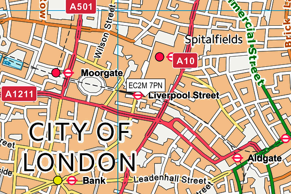 EC2M 7PN map - OS VectorMap District (Ordnance Survey) EC2M 7PN map - OS VectorMap District (Ordnance Survey)