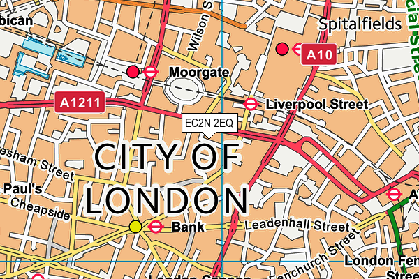 EC2N 2EQ map - OS VectorMap District (Ordnance Survey) EC2N 2EQ map - OS VectorMap District (Ordnance Survey)