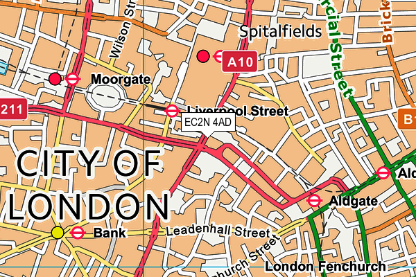 EC2N 4AD map - OS VectorMap District (Ordnance Survey) EC2N 4AD map - OS VectorMap District (Ordnance Survey)
