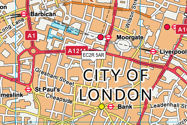 EC2R 5AR map - OS VectorMap District (Ordnance Survey) EC2R 5AR map - OS VectorMap District (Ordnance Survey)