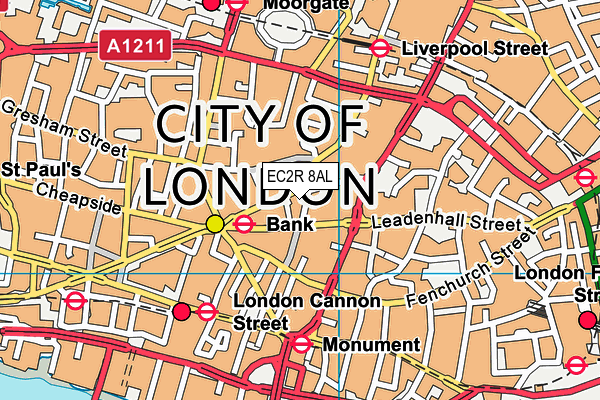EC2R 8AL map - OS VectorMap District (Ordnance Survey) EC2R 8AL map - OS VectorMap District (Ordnance Survey)