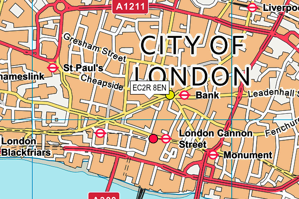 EC2R 8EN map - OS VectorMap District (Ordnance Survey) EC2R 8EN map - OS VectorMap District (Ordnance Survey)